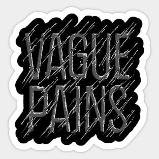 Vague Pains Dark Logo Sticker